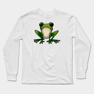 Cute Frog Drawing Long Sleeve T-Shirt